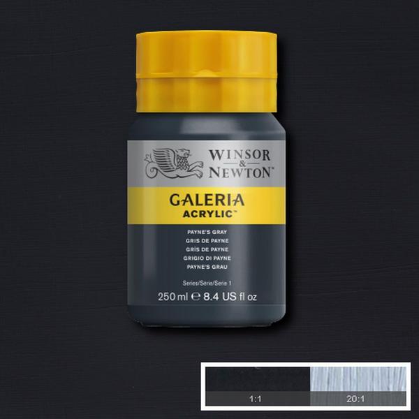 Imagem de Tinta Acrílica Galeria Winsor & Newton 250ml 465 Payne's Gray