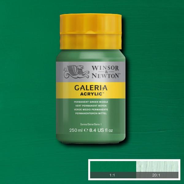 Imagem de Tinta Acrílica Galeria Winsor & Newton 250ml 484 Permanent Green Middle