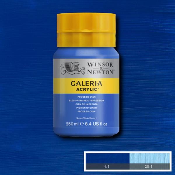 Imagem de Tinta Acrílica Galeria Winsor & Newton 250ml 535 Process Cyan