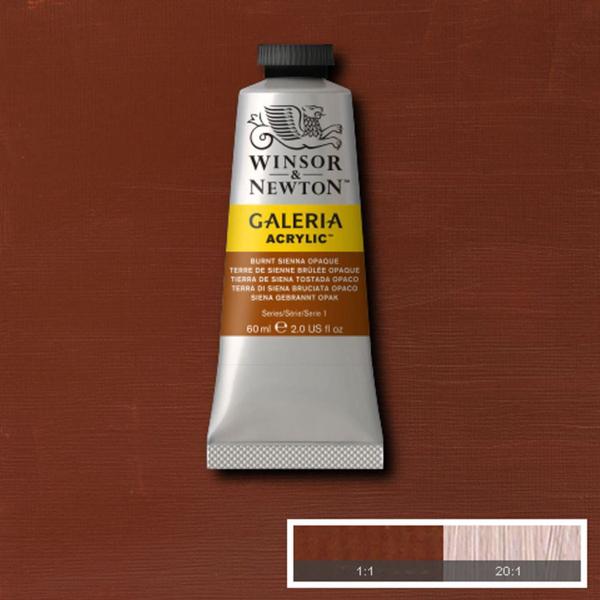 Imagem de Tinta Acrílica Galeria Winsor Newton 60ml 077 Burnt Sienna Opaque