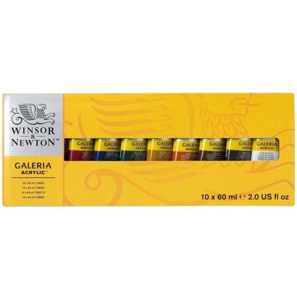 Imagem de  Tinta  Acrílica Galeria Winsor & Newton 60ml 10 Unidades