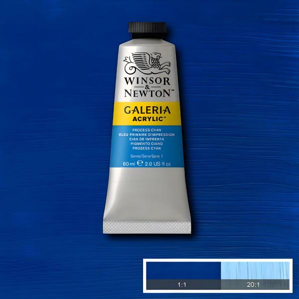 Imagem de Tinta Acrílica Galeria Winsor & Newton 60ml 535 Process Cyan