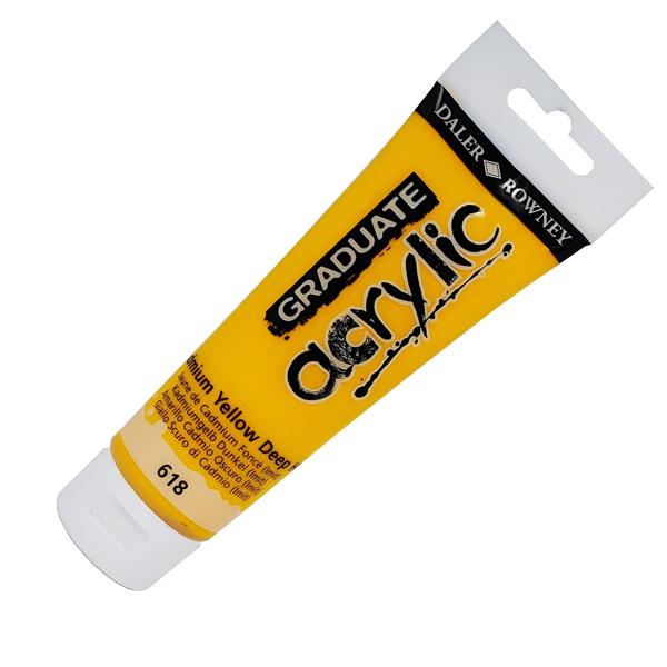 Imagem de Tinta Acrílica Graduate 120ml Daler & Rowney Cadmium Yellow Deep Hue Unidade