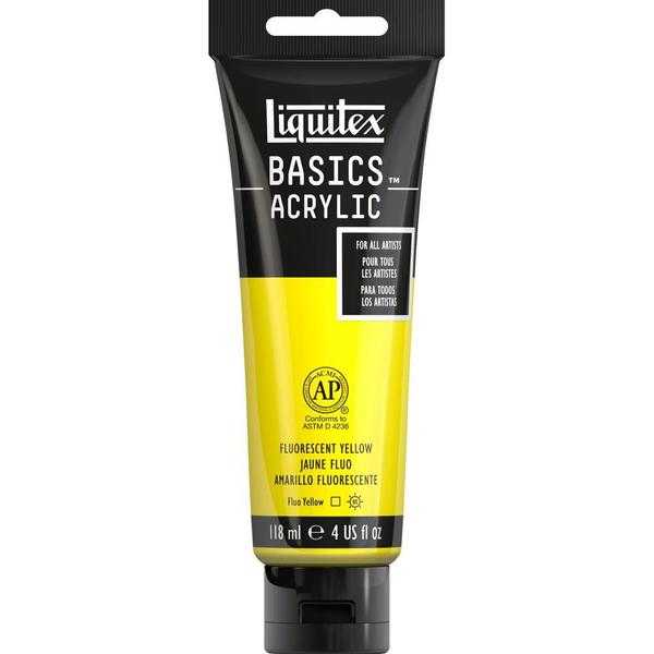 Imagem de Tinta Acrílica Liquitex Basics 118ml 981 Fluorescent Yellow