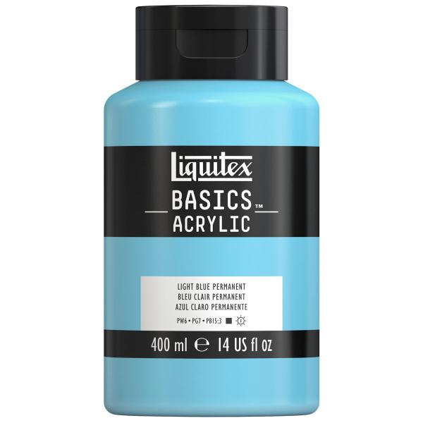 Imagem de Tinta Acrílica Liquitex Basics 400ml 717 Light Blue Permanent