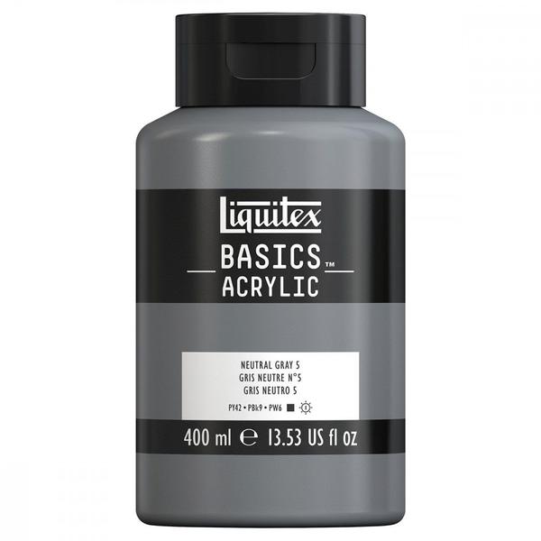 Imagem de Tinta Acrílica Liquitex Basics 400ml 724 Neutral Grey Value 5