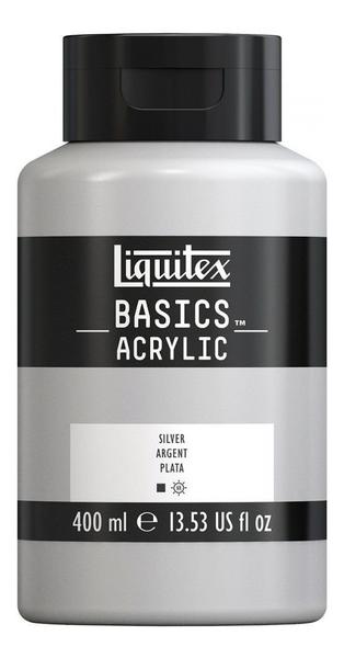 Imagem de Tinta Acrílica Liquitex Basics 400ml 733 Silver