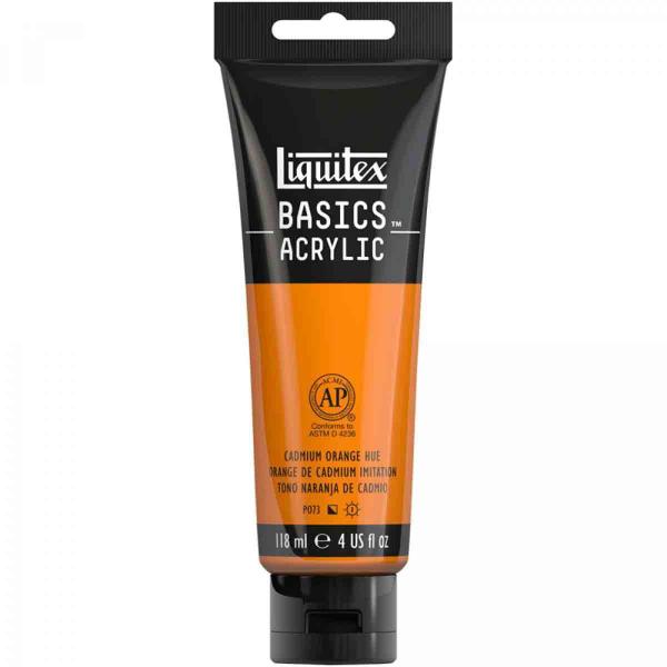 Imagem de Tinta Acrílica Liquitex Basics 720 Cadmium Orange Hue 118Ml