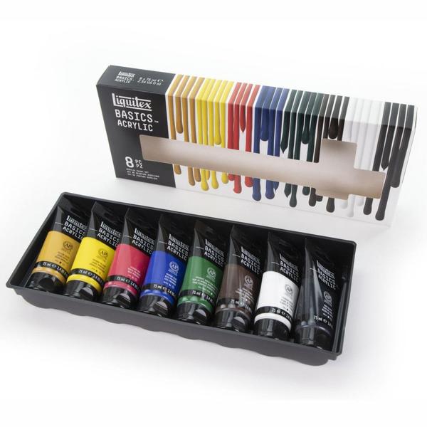 Imagem de Tinta Acrílica Liquitex Basics 75ml 08 Cores Básicas