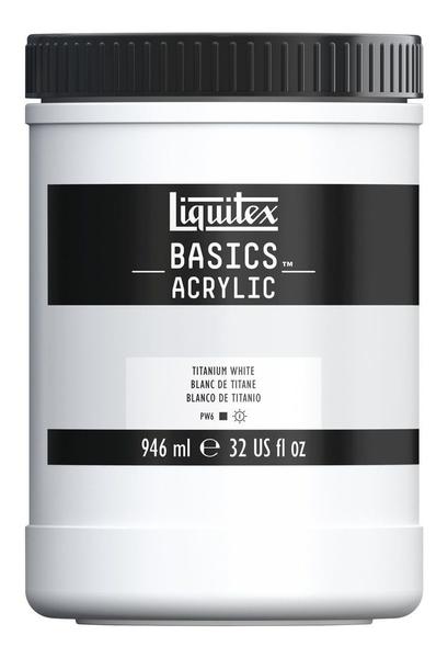 Imagem de Tinta Acrílica Liquitex Basics 946ml 432 Titanium White