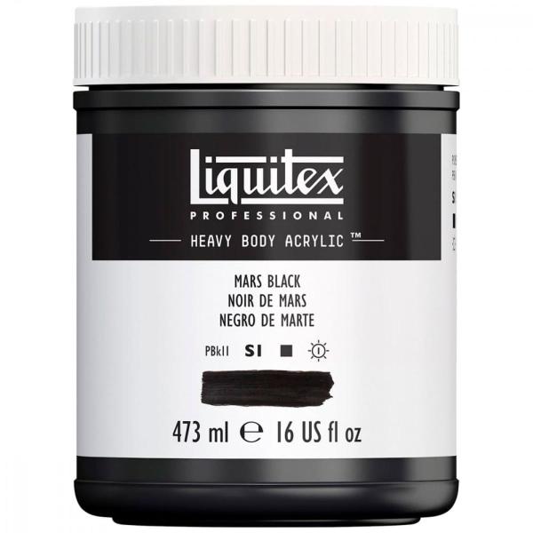 Imagem de Tinta Acrílica Liquitex Heavy Body 276 Mars Black 473ml