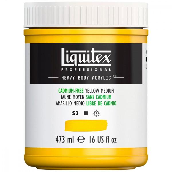 Imagem de Tinta Acrílica Liquitex Heavy Body 890 Cadmium Free Yellow 473ml