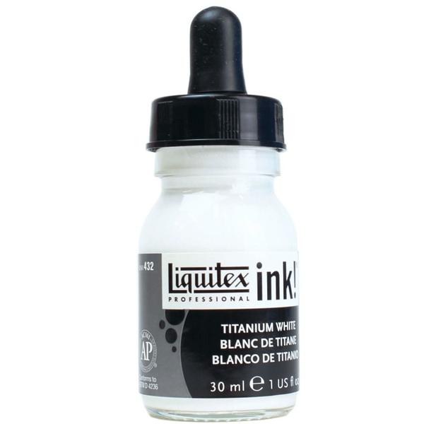 Imagem de Tinta Acrílica Liquitex Liquida Ink 30ml Titanium White 432