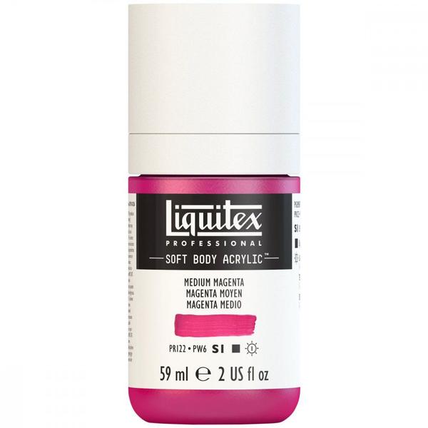 Imagem de Tinta Acrílica Liquitex Soft Body 59ml S1 500 Medium Magenta