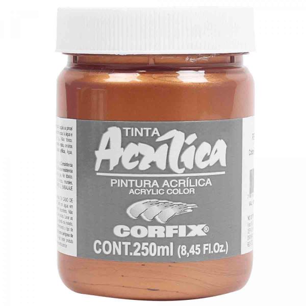 Imagem de Tinta Acrílica Metálica Corfix 142 Cobre Iridescente 250Ml