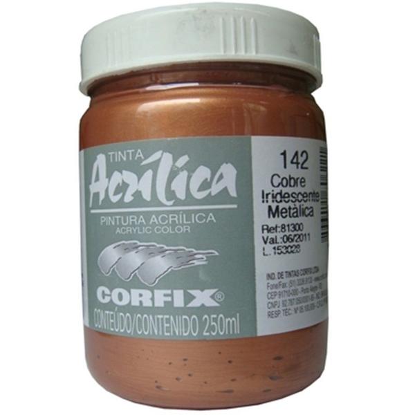 Imagem de Tinta Acrílica Metálica Corfix 250ml 142 Cobre Iridescente