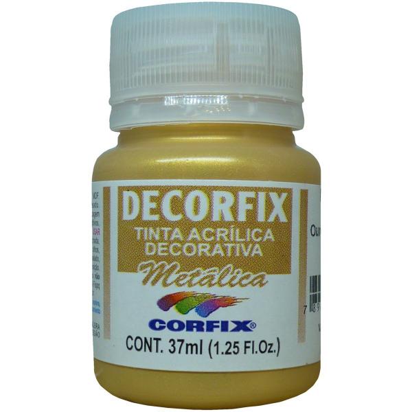 Imagem de Tinta Acrilica Metalica Decorfix Ouro Palido 37ML.