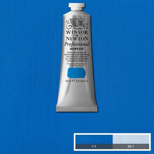 Imagem de Tinta Acrílica Professional Winsor 60ml 139 Cerulean BlueHue