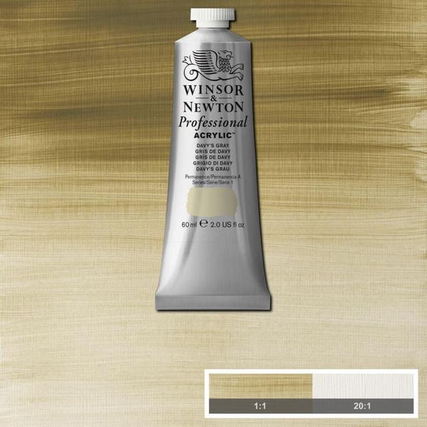 Imagem de Tinta Acrílica Professional Winsor 60ml S1 217 Davys Gray