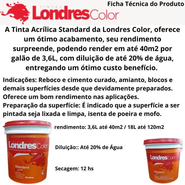 Imagem de Tinta Acrílica Standard Londres Color Areia 3,6L