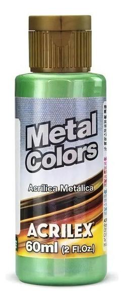 Imagem de Tinta Acrílica VERDE MUSGO 513 Metal Colors 60ml - ACRILEX