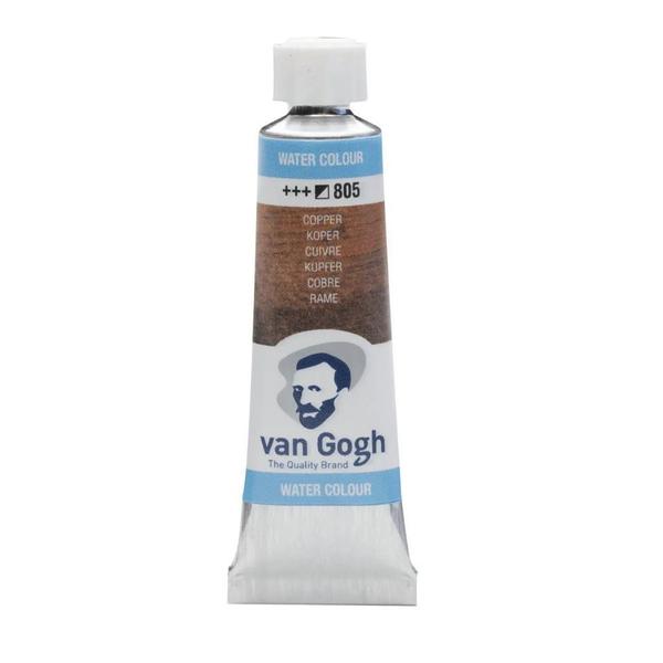 Tinta Aquarela 10 Ml Talens Van Gogh Serie 2 Copper 805 Imagem de Tinta Aquarela 10 Ml Talens Van Gogh Serie 2 Copper 805