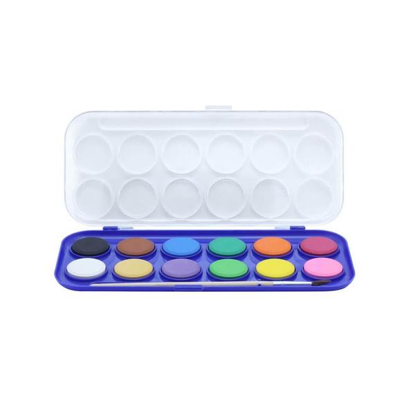 Tinta Aquarela 12 Cores CiS Imagem de Tinta Aquarela 12 Cores CiS