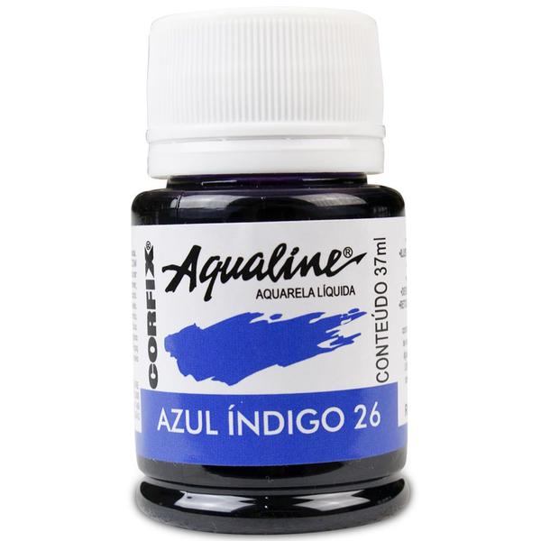 Imagem de Tinta Aquarela Aqualine Corfix 37 ml  26 Azul Índigo