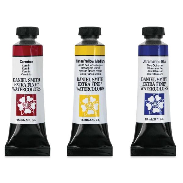 Imagem de Tinta Aquarela Daniel Smith Cores Primarias Kit C/ 3 Tubos de 15ml