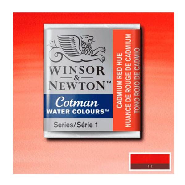 Imagem de Tinta Aquarela em Pastilha Cotman Winsor & Newton Cadmium Red Hue 095