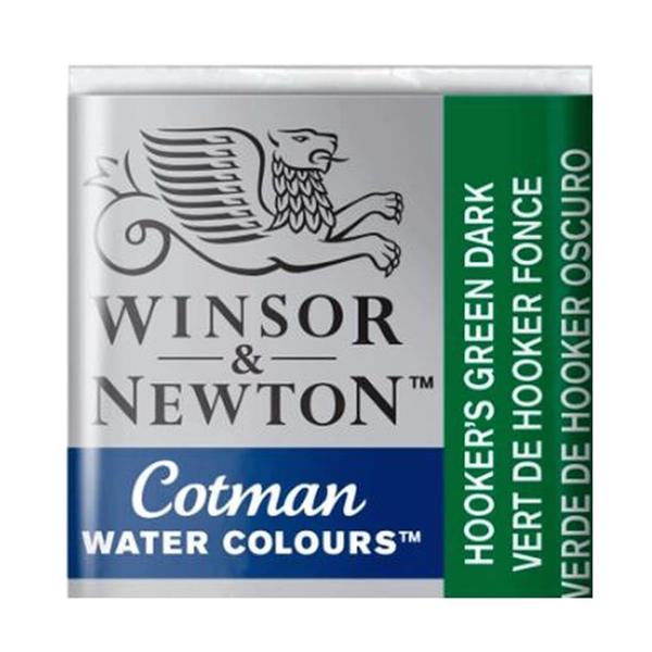 Tinta Aquarela em Pastilha Cotman Winsor & Newton Hook Green Dark 312 Imagem de Tinta Aquarela em Pastilha Cotman Winsor & Newton Hook Green Dark 312
