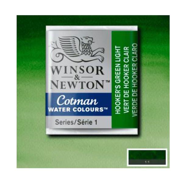 Imagem de Tinta Aquarela em Pastilha Cotman Winsor & Newton Hook Green Light 314