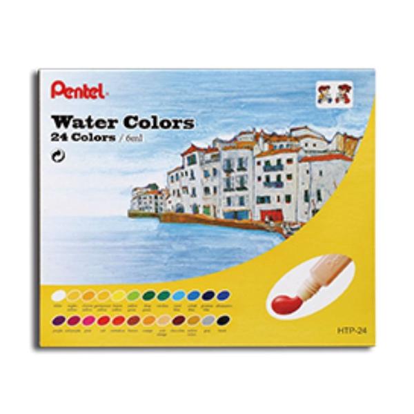 Imagem de Tinta Aquarela Pentel Water Colour 24 Cores 6ml Ilustração