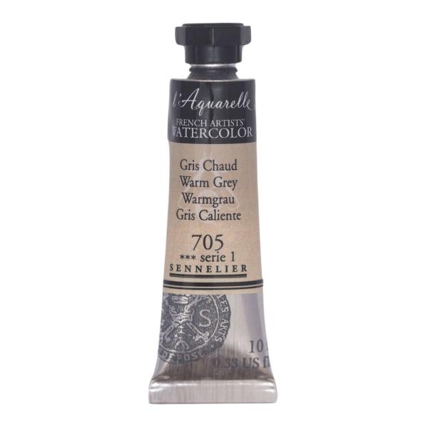 Tinta Aquarela Sennelier L'Aquarelle 10ml S1 705 Warm Grey Imagem de Tinta Aquarela Sennelier L'Aquarelle 10ml S1 705 Warm Grey