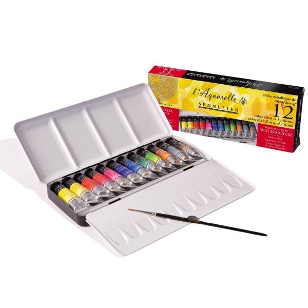 Imagem de Tinta Aquarela Sennelier L'Aquarelle Extra Fine 12 Cores