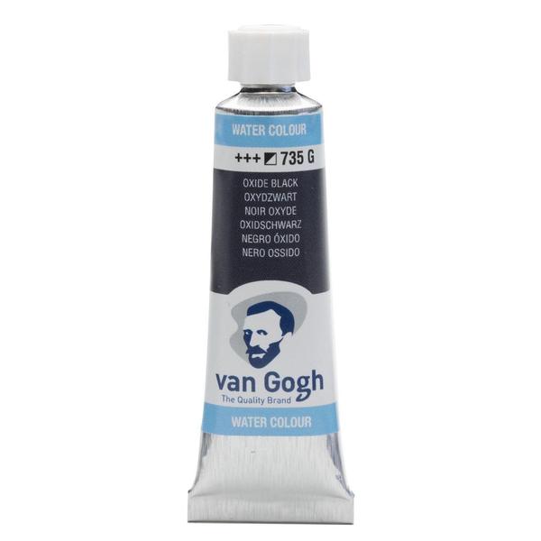 Imagem de Tinta Aquarela Van Gogh Talens 10ml Cor Oxide Black 735