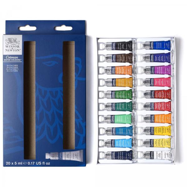 Imagem de Tinta Aquarela Winsor & Newton Cotman 20 Cores