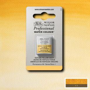 Imagem de Tinta Aquarela Winsor & Newton Profissional Pastilha S1 425 Naples Yellow Deep