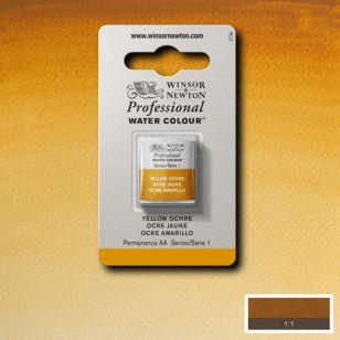 Tinta Aquarela Winsor & Newton Profissional Pastilha S1 744 Yellow Ochre - WINSOR NEWTON Imagem de Tinta Aquarela Winsor & Newton Profissional Pastilha S1 744 Yellow Ochre