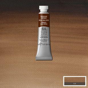 Tinta Aquarela Winsor & Newton Profissional Tubo 5ml S1 676 Vandyke Brown - WINSOR NEWTON Imagem de Tinta Aquarela Winsor & Newton Profissional Tubo 5ml S1 676 Vandyke Brown