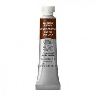 Tinta Aquarela Winsor & Newton Profissional Tubo 5ml S1 676 Vandyke Brown - WINSOR NEWTON Imagem de Tinta Aquarela Winsor & Newton Profissional Tubo 5ml S1 676 Vandyke Brown
