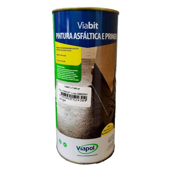 Imagem de Tinta Asfáltica Impermeabilizante Viabit 900ml Viapol