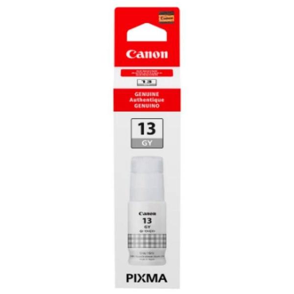 Imagem de Tinta Canon GI-13 GI-13GY Original para Impressora Mega Tank G510 G610 G-510 G-610 Refil Cinza 60ml