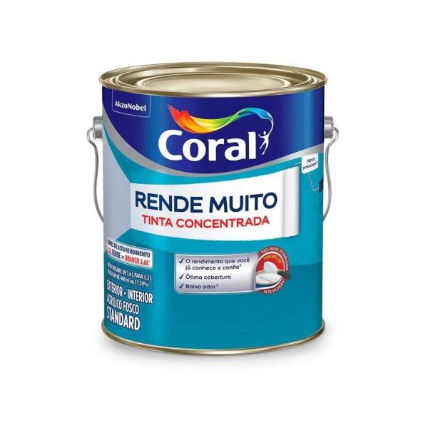 Imagem de Tinta Coral Rende Muito Paredes e Tetos Antimofo 3,2L