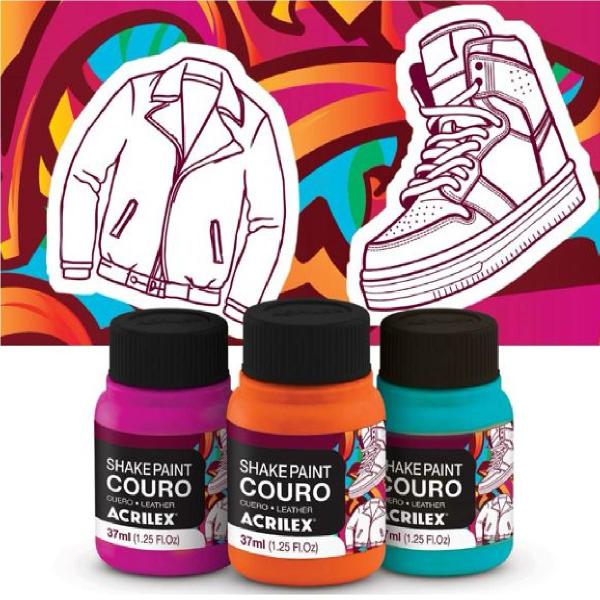 Imagem de Tinta Couro Acrilex Shake Paint Couro pote 37 ml