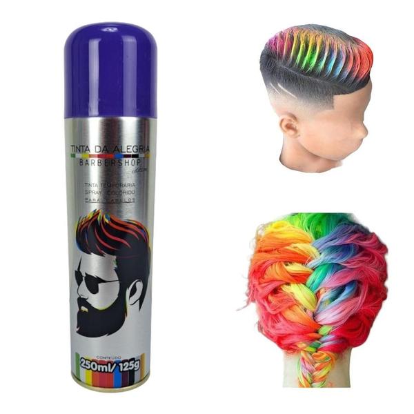 Imagem de Tinta De Cabelo Spray 250 Ml Temporária Cor Roxo