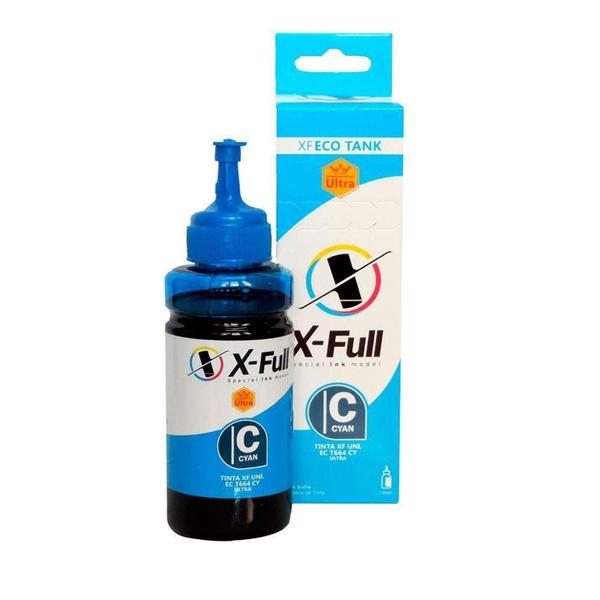 Imagem de Tinta de impressora XF UNI EC T664 CY ultra - X-full