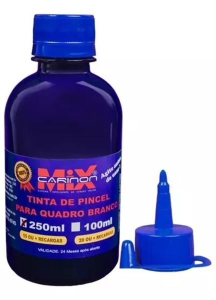 Imagem de Tinta de Pincel Marcador Para Quadro Branco 1 De 250ml+ De 55 Recargas