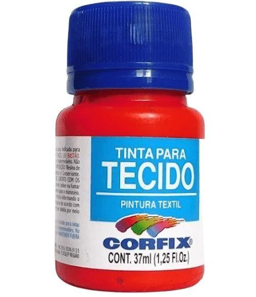 Imagem de Tinta De Tecido 37 Ml Corfix - Vermelho Vivo