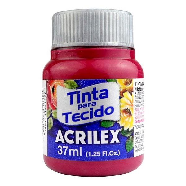 Imagem de Tinta De Tecido Acrilex 37 Ml Vermelho Carmim